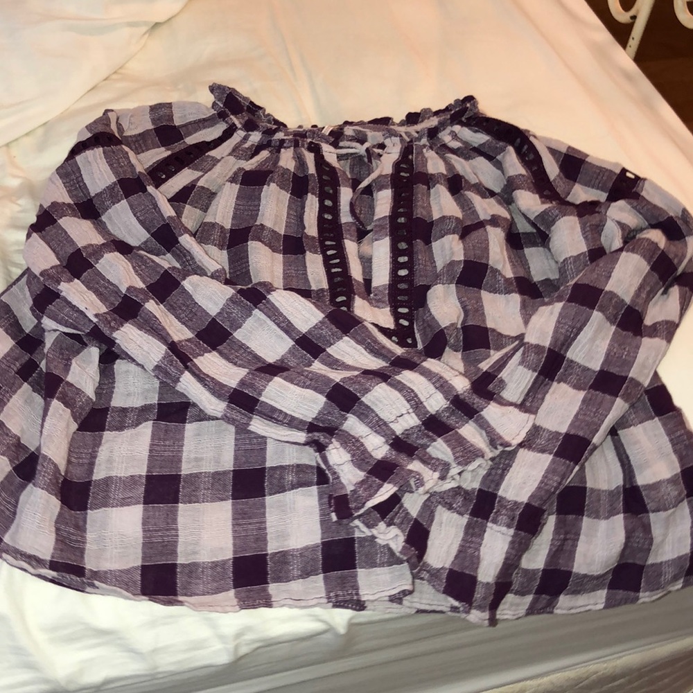 Purple Flowy Top